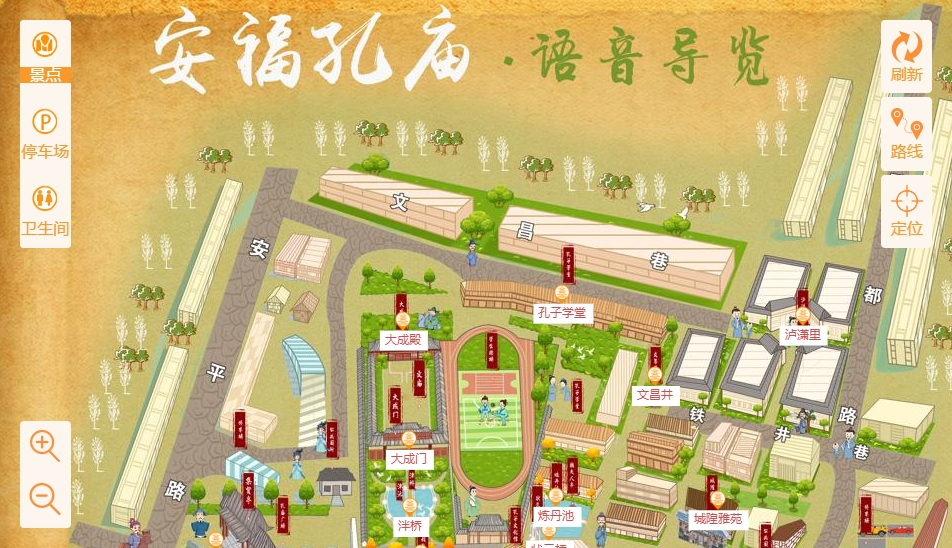 后安镇手绘地图：智慧景区智能化服务的延伸